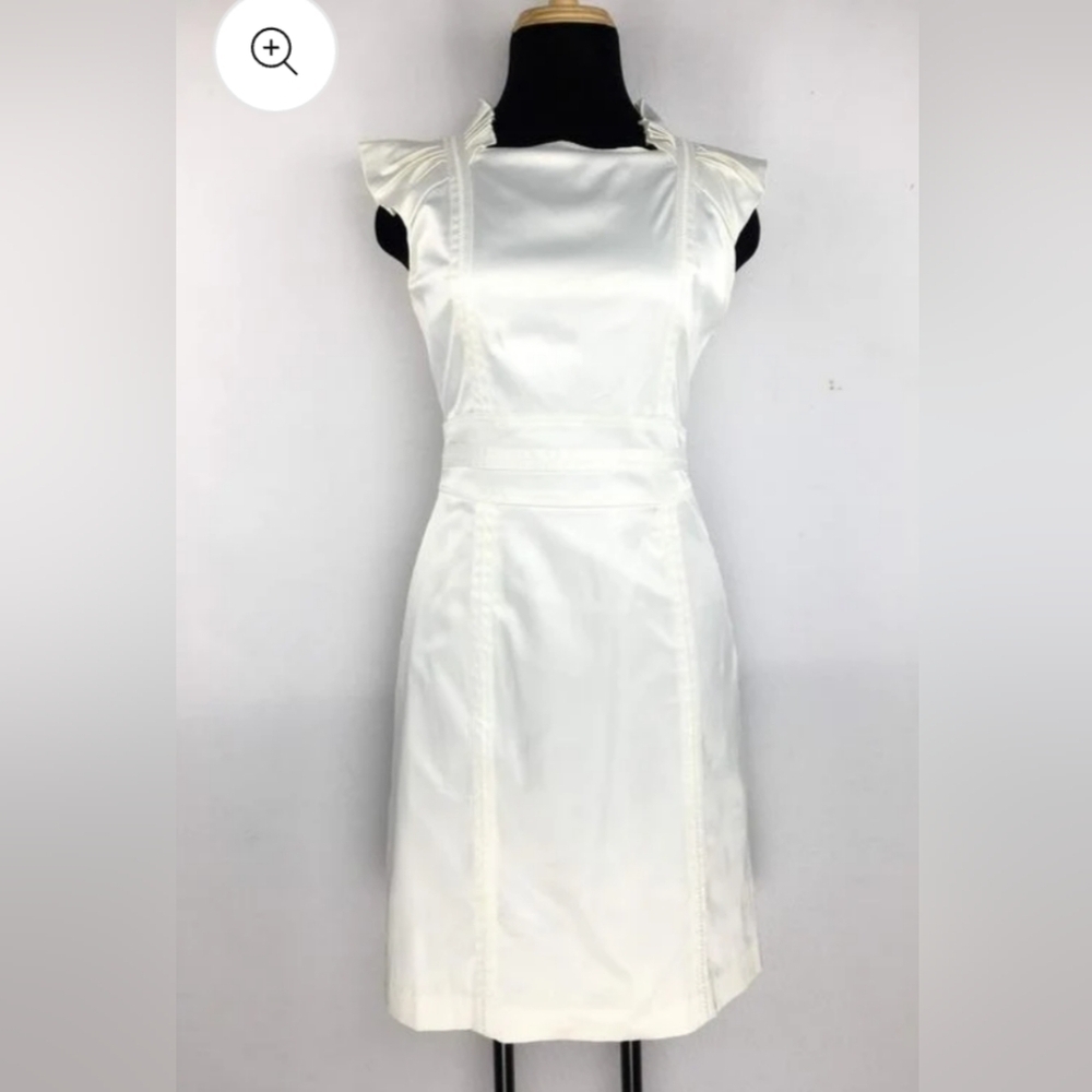 Zara Dress Midi Satin Like Effect sz L NWOT